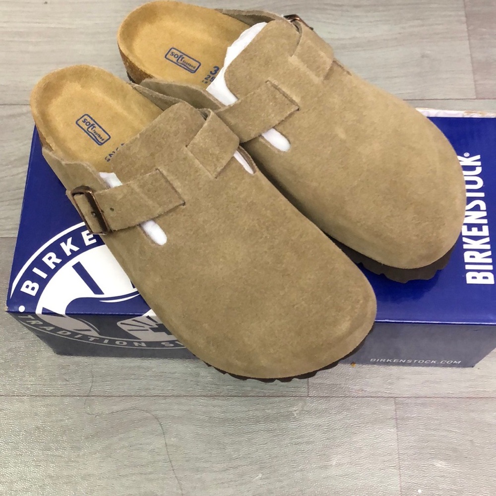 Thick-soled, wear-resistant narrow brown Birkenstock shoes given by a friend - Picture 3 of 6